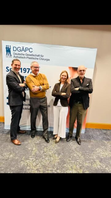✨What a weekend that was!✨I am delighted to have been able to take over the presidency of our specialist society since the 53rd Annual Meeting of the DGÄPC. This trust fills me with great gratitude. The fact that I am also the first female president of this wonderful specialist society makes me even happier! Over the past few years, I have already had the opportunity to work on many important issues on the Board - so it means all the more to me to continue this work and to continue shaping the future of aesthetic plastic surgery together with my esteemed colleagues. my special thanks go to Dr Helge Jens, who has worked with great dedication for the DGÄPC for more than 15 years. It is an honour for me to continue his work and I am very much looking forward to working with the board team: Dr Florian Sandweg (Secretary), Dr Olaf Kauder (Treasurer) and Dr Nuri Alamuti (Secretary). Together, we would like to continue to stand for the highest quality standards, transparency and trust in plastic and aesthetic surgery. I look forward to the coming years and would like to take this opportunity to thank this year's conference presidents Dr Holger M. Pult and Dr Stefan Zimmermann from aesthetikindresden for the successful, cordial and scientifically top-class annual conference.#Thanks#TTrust #TTogetherStrong #MedicineWithHeart #Teamwork #DGAEPC #AestheticSurgery #PlasticSurgery #Board of Directors #President #NewBoard #SpecialistSociety #QualityStandards #Medicine #Aesthetics #MedicalCommunity #AestheticMedicine #PlasticSurgery
