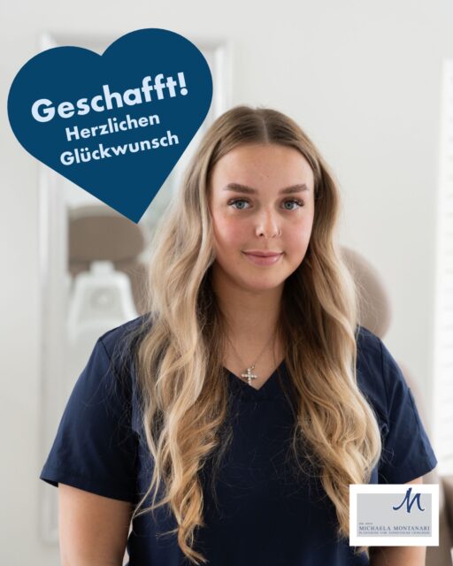 🎉 You did it! 🎉Congratulations to our Juliet Machnik on passing her MFA exam!💪🏻🥳We are incredibly proud of you! 💙Glad that you are part of our team and we look forward to everything that is yet to come... 💡MFA stands for medical assistant: MFAs are a central part of every medical practice: they organise the day-to-day running of the practice, look after patients, assist with examinations and treatments and ensure that medical and administrative processes run smoothly.In short: no practice runs without MFAs. 💙🩺 #MFA #Bestanden #WirGratulieren