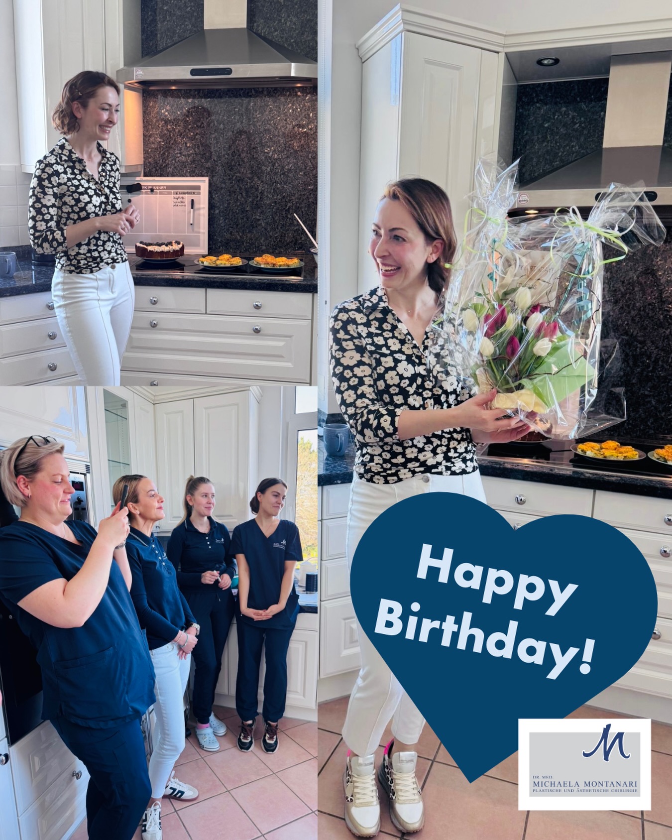 🎉 Happy Birthday, liebe Dr. Anna Maria Bugariu! 🎉 Heute wurde bei uns in der Praxis nicht nur gearbeitet, sondern auch gefeiert:
Unsere liebe Kollegin @dr.med.annamariabugariu hat Geburtstag – und hat zur Feier des Tages gleich selbst eine Runde ausgegeben. 🥂 Bei guter Stimmung, leckeren Kleinigkeiten und natürlich auch ein paar Geschenken haben wir gemeinsam auf Dich angestoßen und diesen besonderen Tag gefeiert. Wir wünschen Dir von 💙 Gesundheit, Glück und weiterhin so viel Freude bei allem, was Du tust. Auf ein wunderbares neues Lebensjahr! 🎂✨ #happybirthday #teamwork #vonFrauzuFrau #PlastischeChirurgie #Bochum